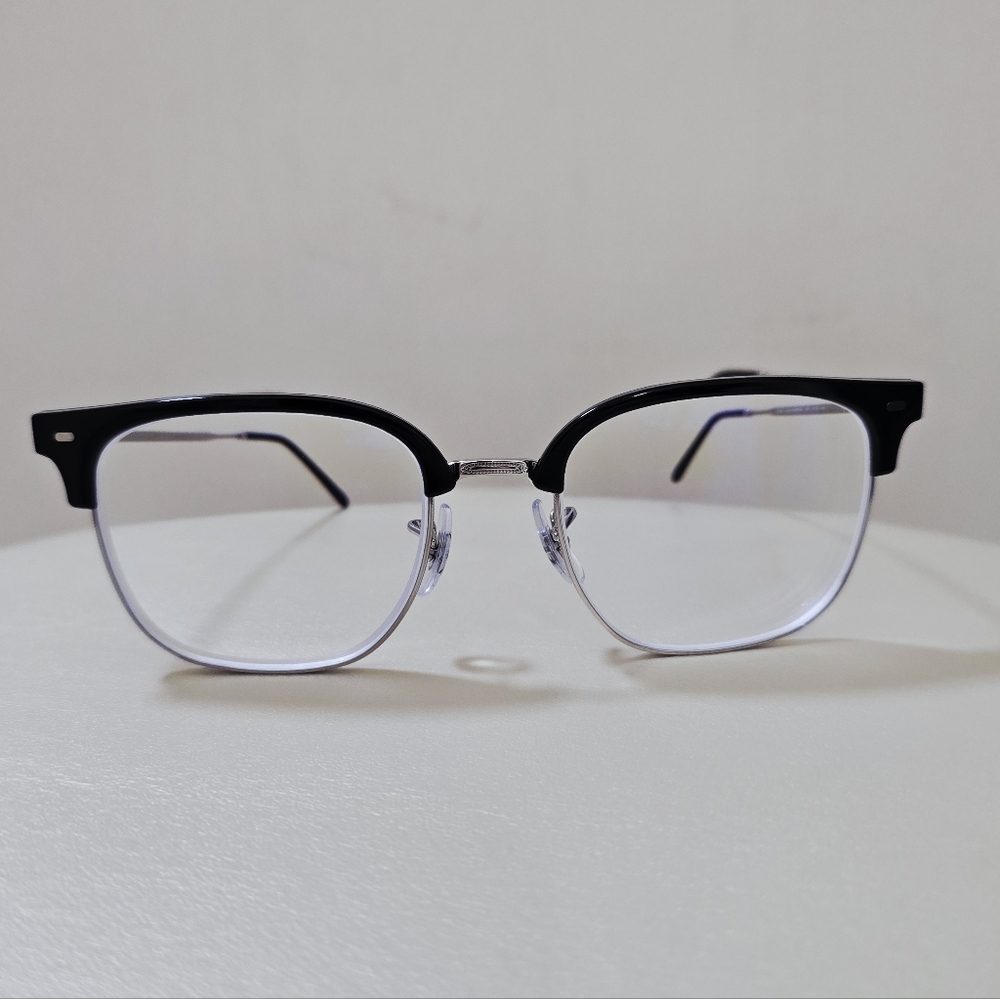 Ray-Ban New CLUBMASTER 2000 Black Silver Eyewear with Case GLASSES